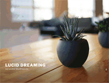 Tablet Screenshot of lucid-dreaming.com